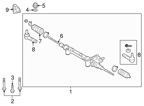 STEERING/STEERING GEAR & LINKAGE for 2015 Toyota Land Cruiser #2