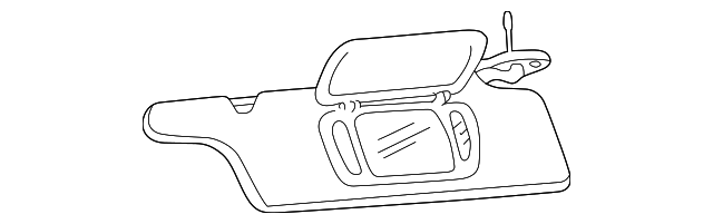 1R3Z6304104AAB Деталь SUNVISOR, RIGHT
