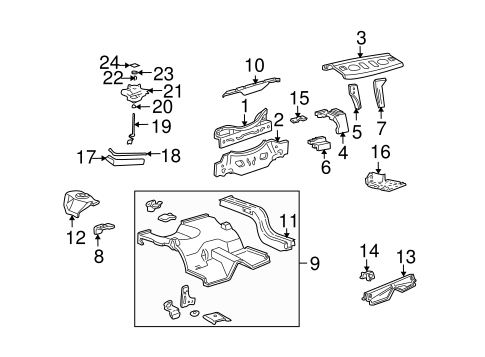 Body/Rear Body for 2002 Ford Mustang #1