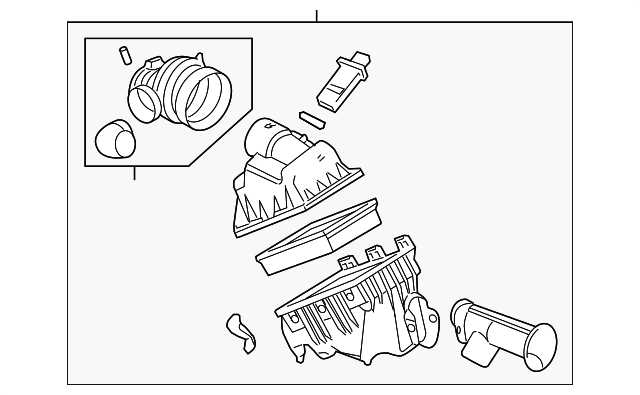 6E5Z-9600-FA Деталь AIR CLEANER ASSY