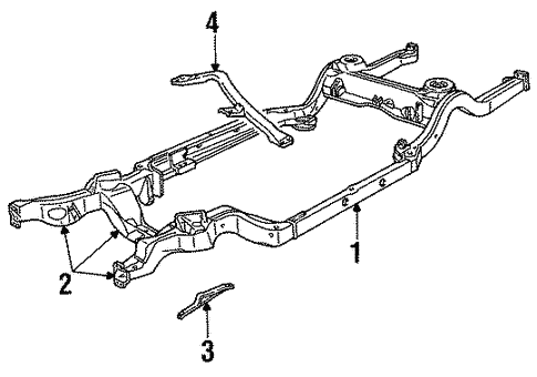 Frame & Components for 1996 Buick Commercial Chassis #0