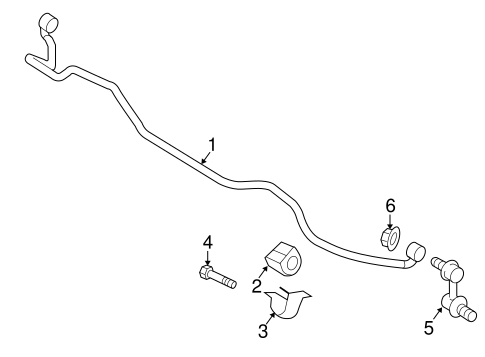 Stabilizer Bar & Components for 2015 Subaru Legacy #0