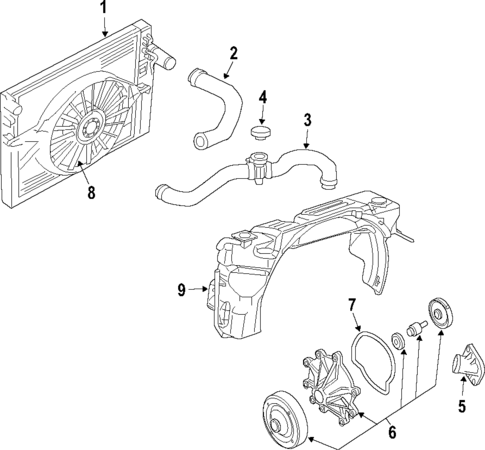 Radiator & Components for 2011 Ram Dakota #1