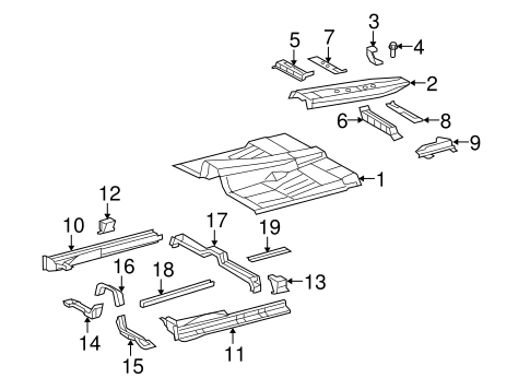 BODY/FLOOR for 2016 Toyota Sequoia #1