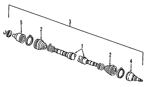 Front Drive Axle/Axle Shafts & Joints for 2006 Ford Focus #1