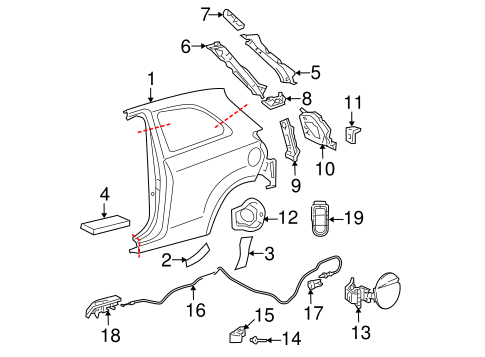 BODY/QUARTER PANEL & COMPONENTS for 2010 Toyota Yaris #1