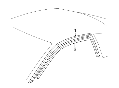 BODY/EXTERIOR TRIM - ROOF for 2003 Toyota Solara #1