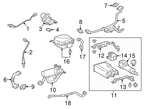 EMISSION SYSTEM/EMISSION COMPONENTS for 2015 Toyota Camry #1