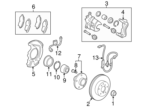 BRAKES/ANTI-LOCK BRAKES for 2010 Toyota Camry #1