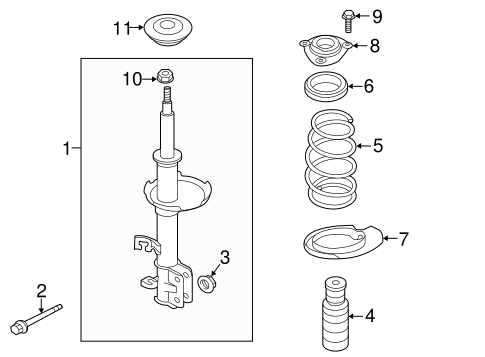 Struts & Components for 2012 Nissan Leaf #0