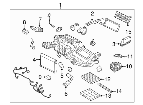 XF EVAPORATOR & HEATER COMPONENTS