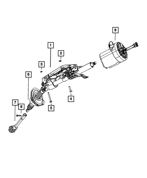 Steering Column and Intermediate Shaft for 2021 Chrysler 300 #0