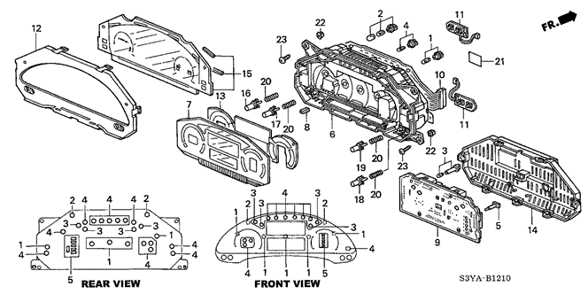 Electrical/Exhaust/Heater/Fuel/Meter Components for 2006 Honda INSIGHT #1