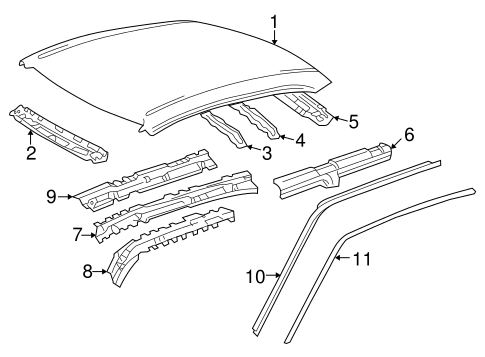 BODY/ROOF & COMPONENTS for 2001 Toyota Corolla #2