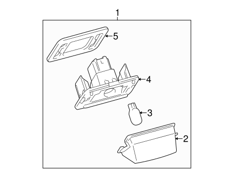 ELECTRICAL/LICENSE LAMPS for 2015 Toyota Camry #1