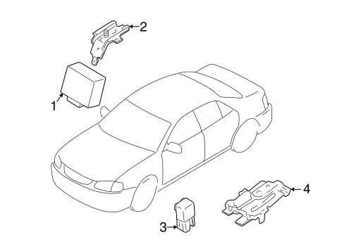 Keyless Entry Components for 2003 Mazda Protege #0