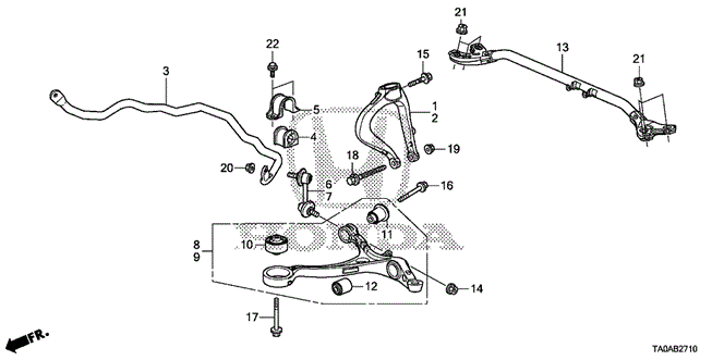 Chassis/Front Lower Arm for 2012 Honda ACCORD SEDAN #1
