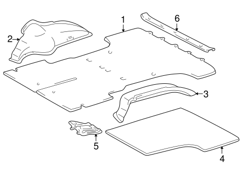 BODY/INTERIOR TRIM - REAR BODY for 1996 Toyota 4Runner #1