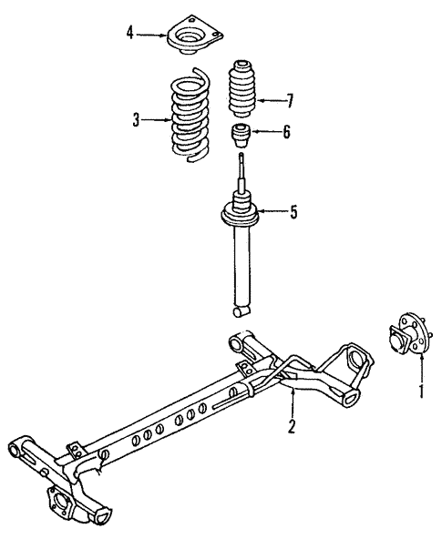 Rear Suspension for 2005 Pontiac Sunfire #1