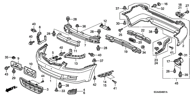 INTERIOR / BUMPER/BUMPERS ('06) for 2006 Honda ACCORD SEDAN #1