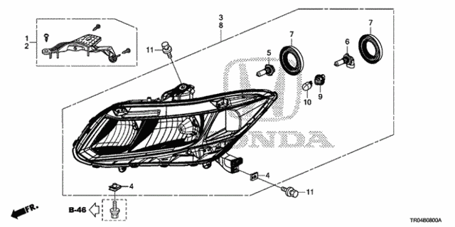 Headlight for 2012 Honda Civic #0