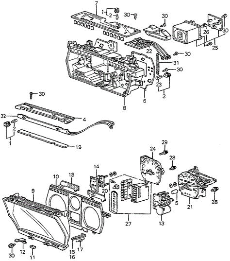 Electrical/Exhaust/Heater/Fuel/Speedometer Components (Denso) for 1983 Honda ACCORD HATCHBACK #1