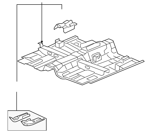 22721725 Деталь FRONT FLOOR PAN