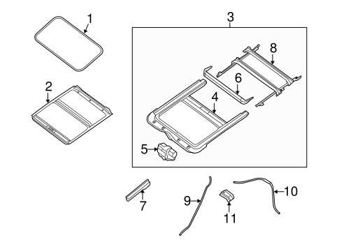 Body/Sunroof for 2012 Nissan Altima #2