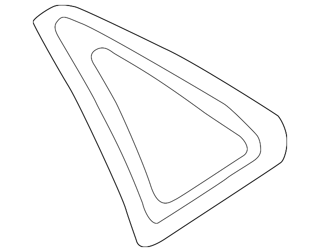9169612 Деталь QTR GLASS, LEFT