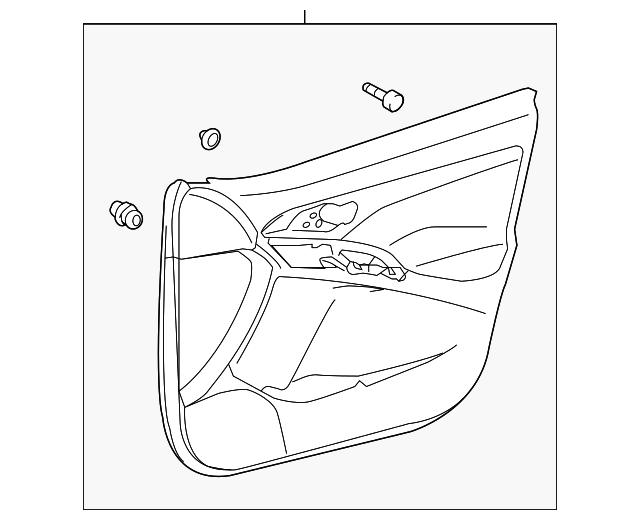 19184806 Деталь DOOR TRIM PANEL, LEFT