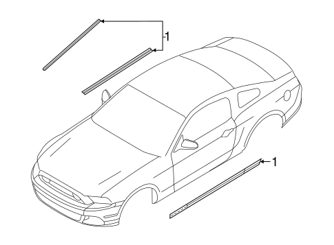 Body/Stripe Tape for 2014 Ford Mustang #3