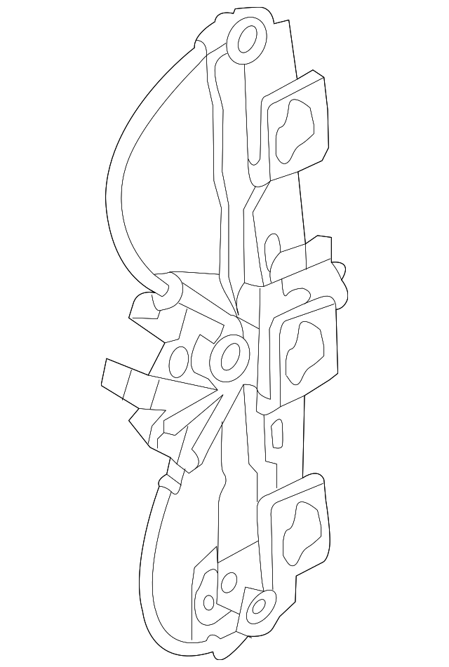 LR026717 Деталь WINDOW REGULATOR, RIGHT