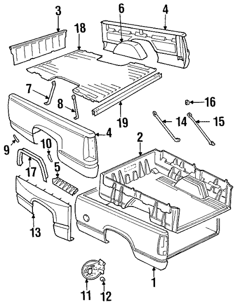 K3500 Pickup BOX ASSEMBLY