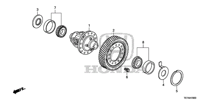 Transmission - Automatic/AT Differential (V6) for 2012 Honda ACCORD COUPE #1