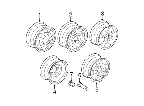 Front Suspension/Wheels for 2007 Ford E-250 #1