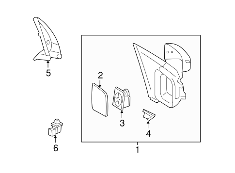 Electrical/Mirrors for 2006 Ford Freestyle #1
