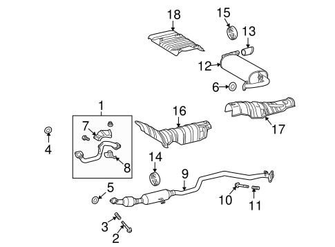 Vibe EXHAUST COMPONENTS
