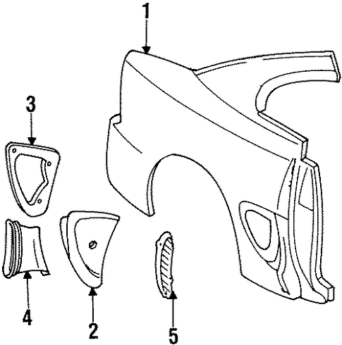 Mustang QUARTER PANEL & COMPONENTS 2
