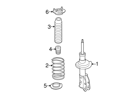 Front Suspension/Struts & Components for 2008 Ford Edge #1
