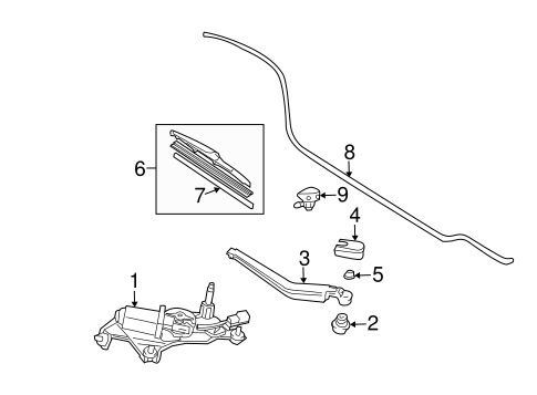 BODY/WIPER & WASHER COMPONENTS for 2007 Toyota Prius #1