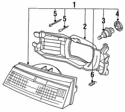 Bulbs - Chassis for 1990 Subaru Legacy #0