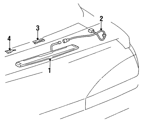High Mount Lamps for 1995 Toyota Paseo #1