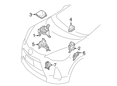 ELECTRICAL/ELECTRICAL COMPONENTS for 2014 Toyota Prius C #3