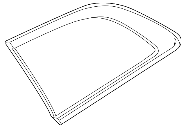 AE9Z-7429710-A Деталь QTR GLASS, RIGHT