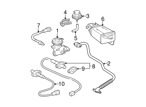 EMISSION SYSTEM/EMISSION COMPONENTS for 2002 Toyota Tacoma #1