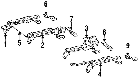 BODY/TRACKS & COMPONENTS for 1996 Toyota Land Cruiser #2