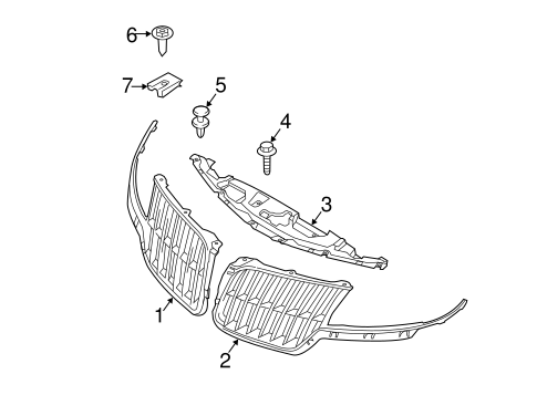 MKZ GRILLE & COMPONENTS