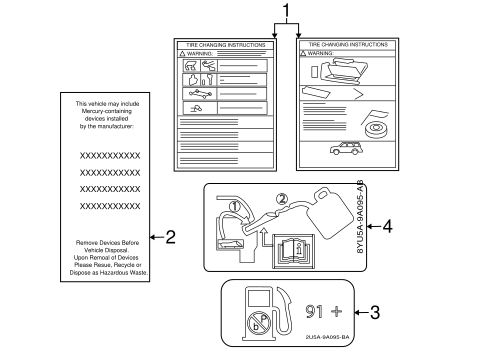 Labels for 2008 Lincoln Navigator #0