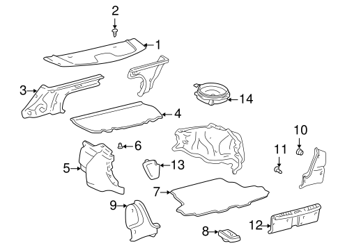 BODY/INTERIOR TRIM - REAR BODY for 1998 Toyota Corolla #1