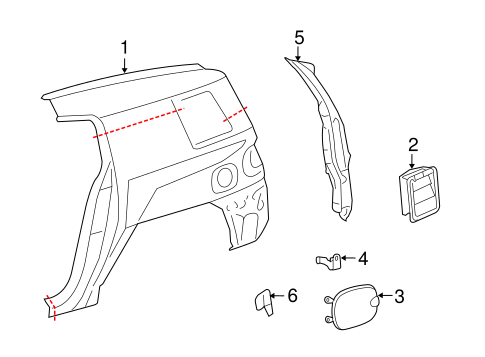BODY/QUARTER PANEL & COMPONENTS for 2010 Toyota FJ Cruiser #1